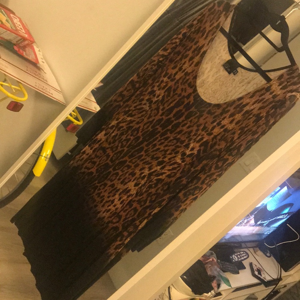 ASOS Curve leopard print dress